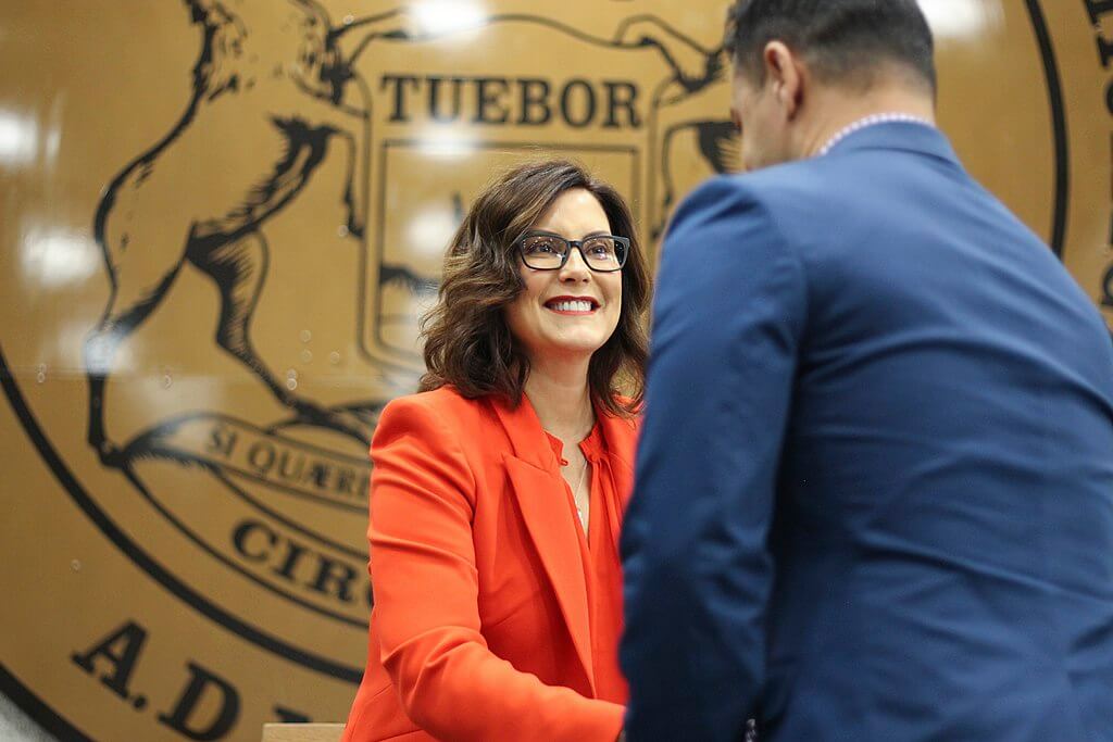 Gov. Gretchen Whitmer at Naturalization Ceremony in Detroit 2019