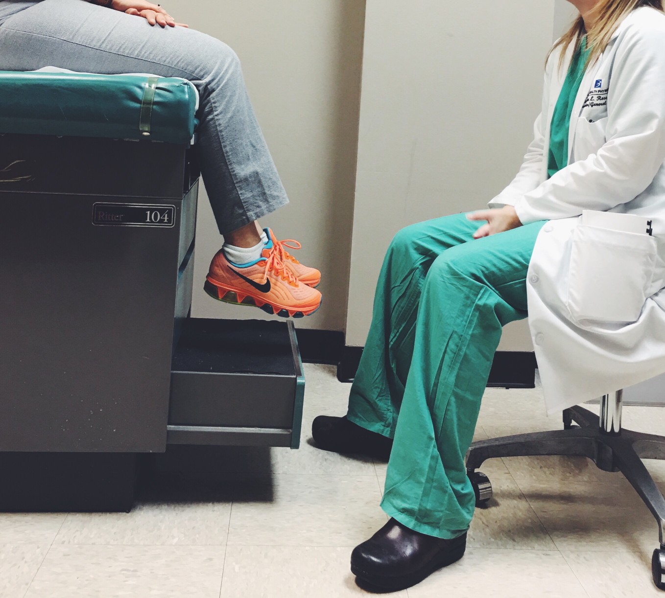 Doctor with patient