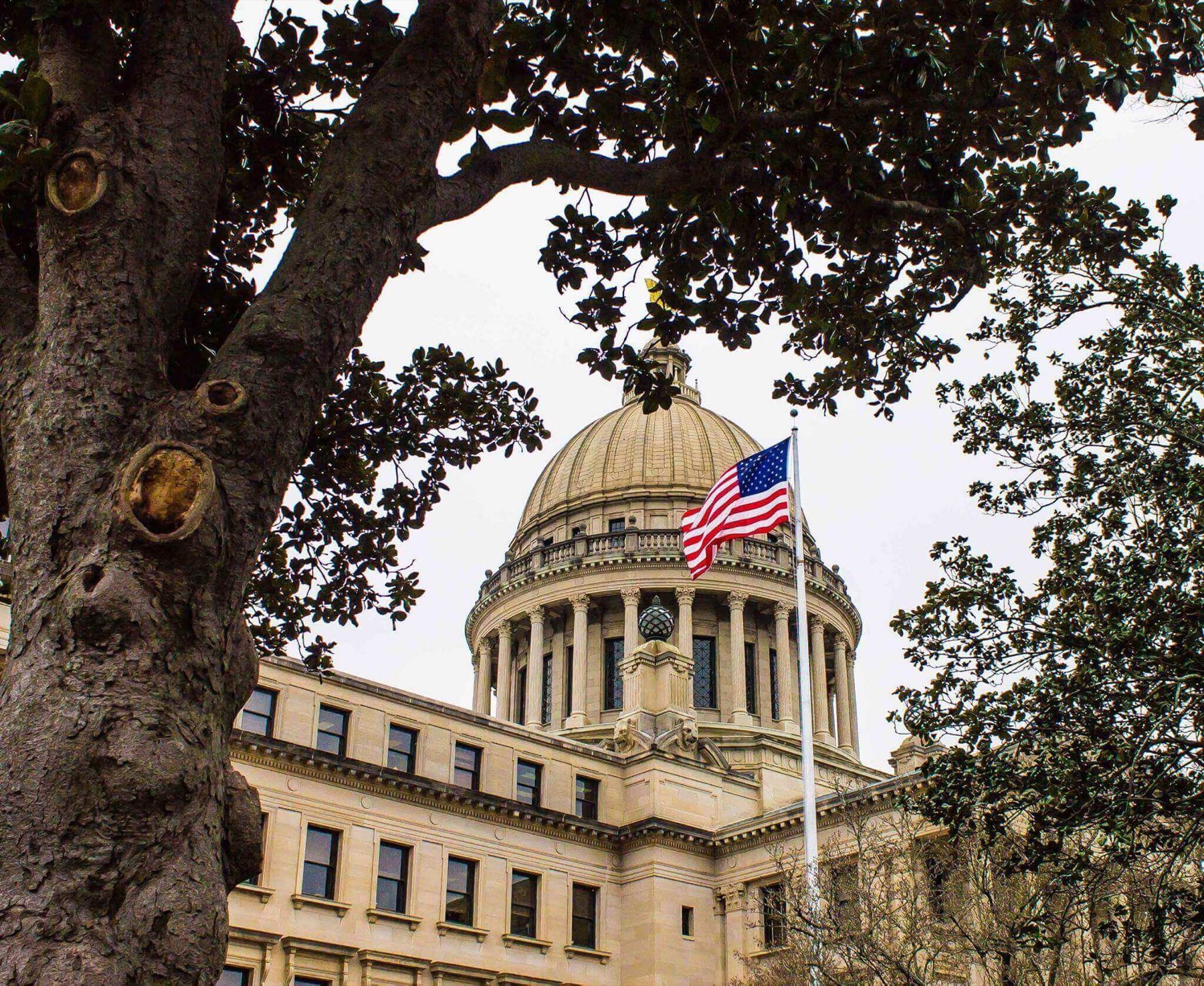 Exterior of the Mississippi State capitol building