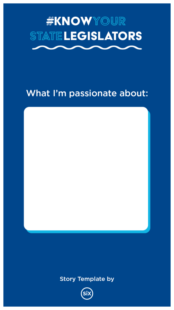 Instagram story template; prompt reads: "What I'm passionate about"